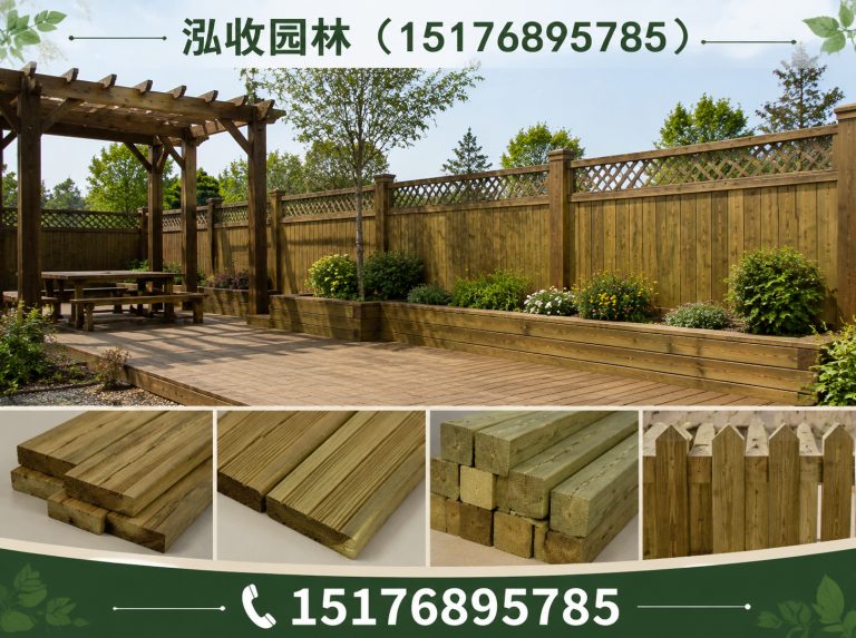 盘锦防腐木凉亭展示图